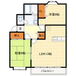 ＲＩＰＡ袋井の物件間取画像